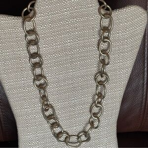 Vintage 925 Sterling Italy Link Necklace